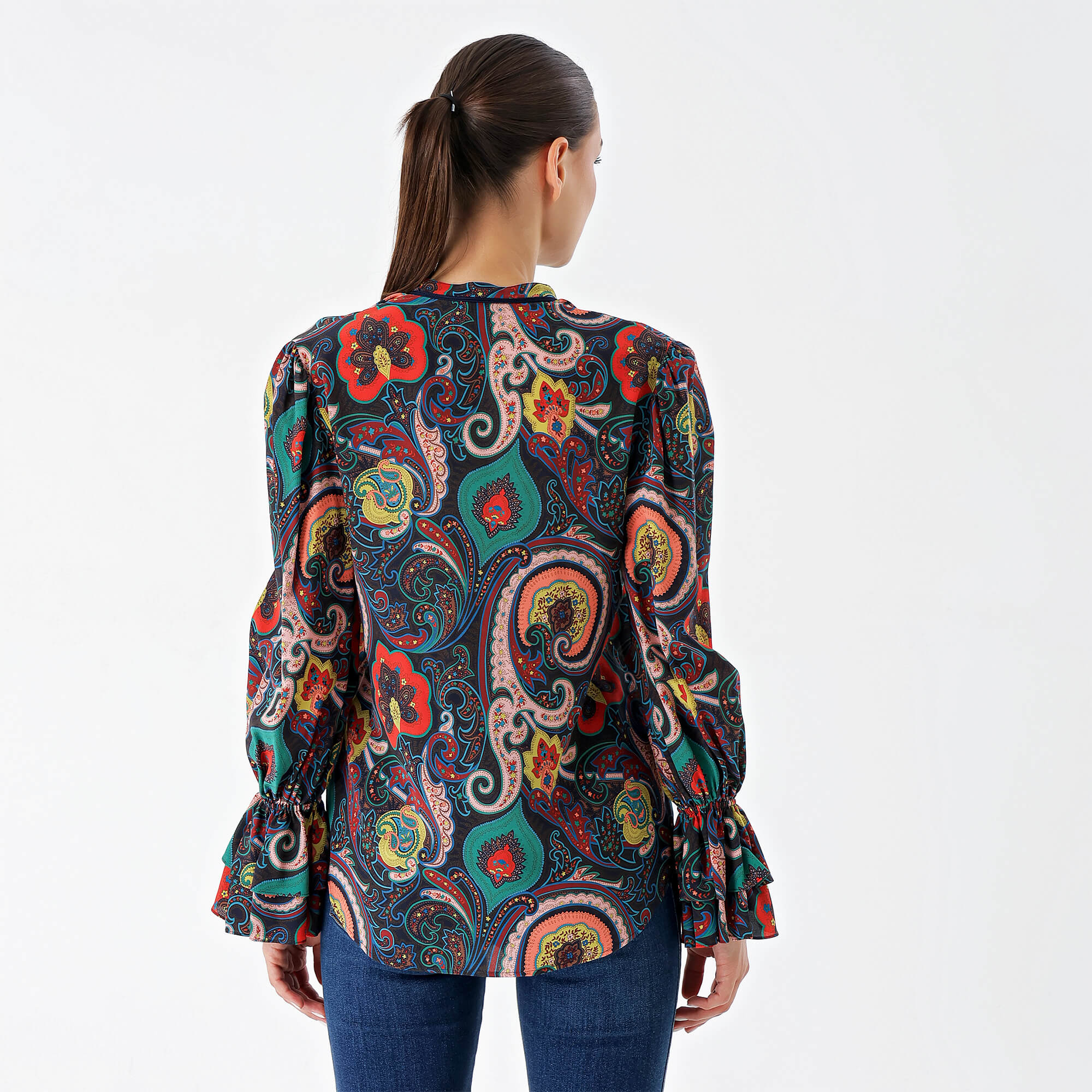 Etro - Multicolor Silk-Blend Paisley Printed Blouse